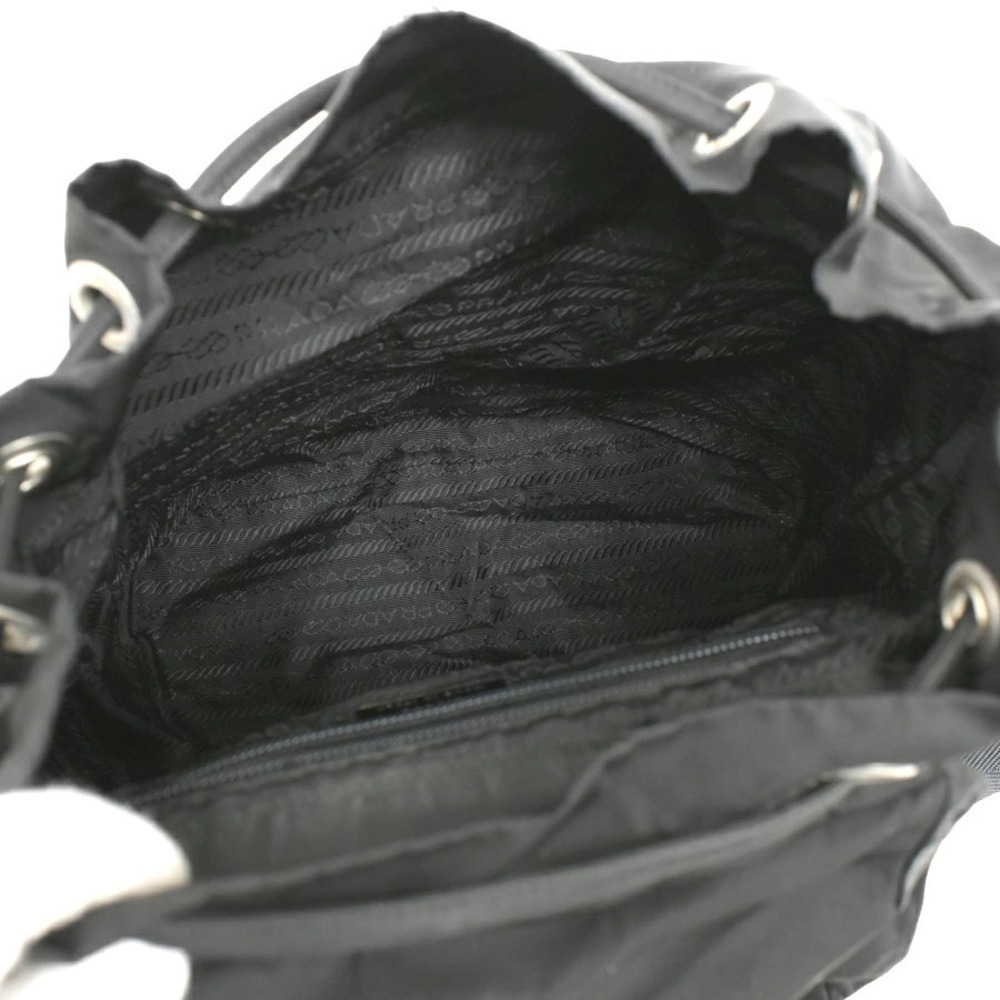 Prada Backpack Rucksack Black Triangle Plate - Picture 8 of 8